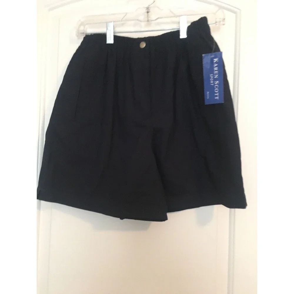 Karen Scott Women's Casual Active Shorts Size 6 Blue